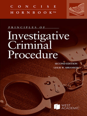 cover image of Principles of Investigative Criminal Procedure